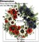 24in Patriotic Sunflower Wreath, Red White Blue, 4th of July Decor